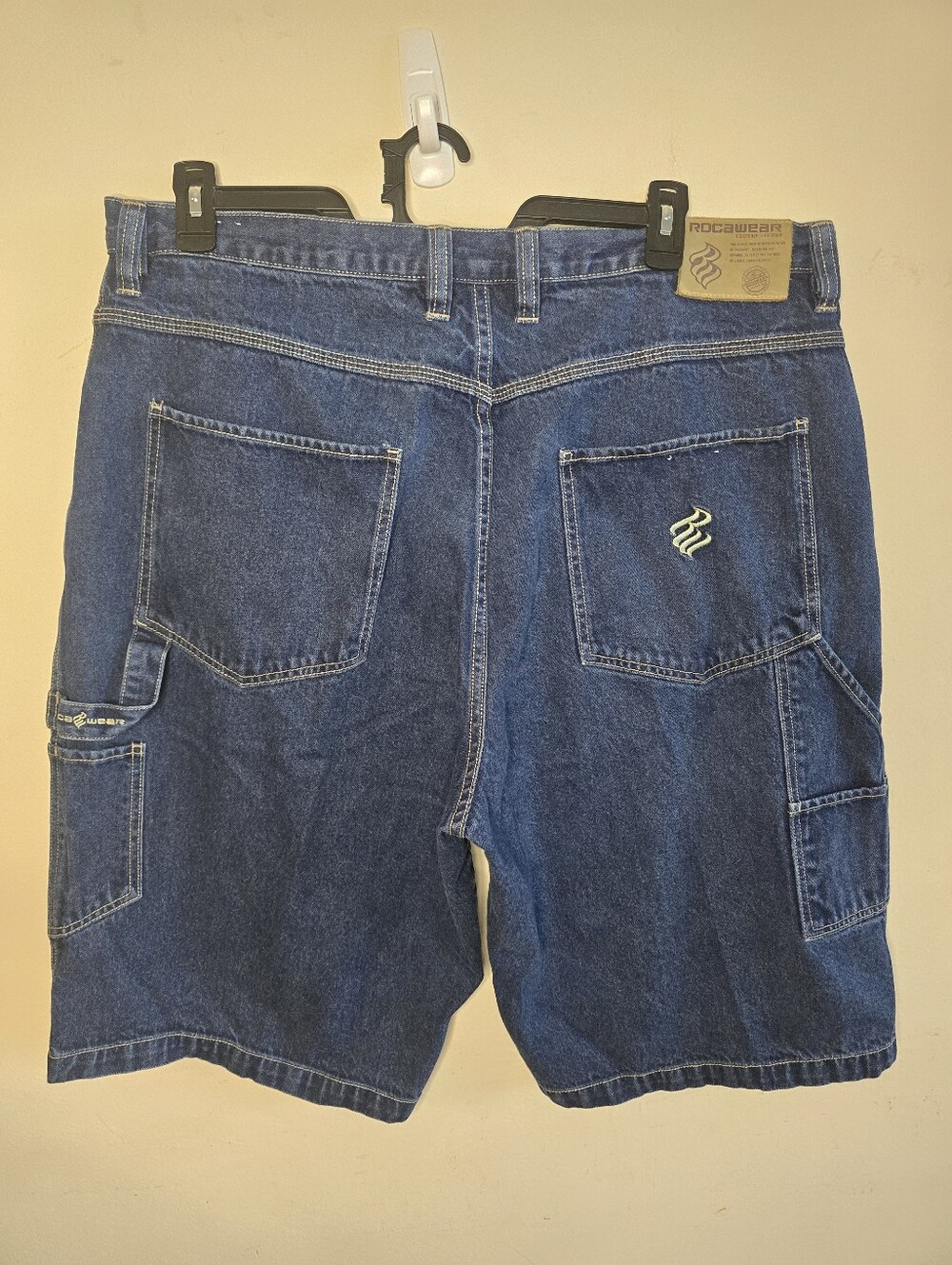 Vintage Rocawear Carpenter Jorts Men's Size 42 Baggy Jean Shorts Y2K Hip Hop
